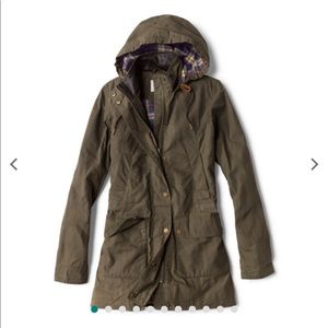 Orvis River Road waxed cotton jacket - parka style